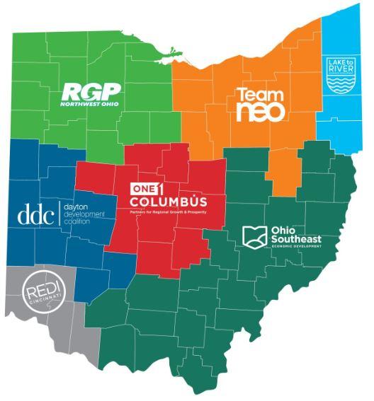 Ohio Economic Development Regions Image