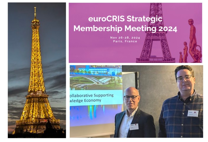 Jeff Agnoli and Jackson Anderson present OIEx at EuroCRIS conference in November 2024.